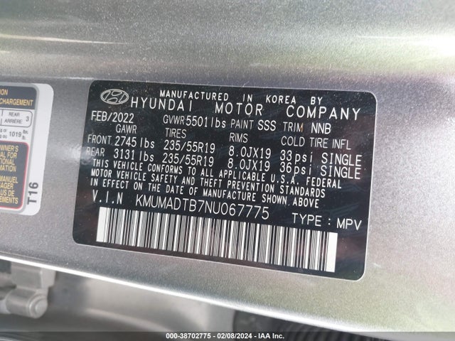 Genesis Gv70 2.5t Awd 2022 KMUMADTB7NU067775 Image 9