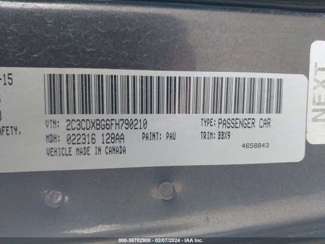 Dodge Charger Se 2015 2C3CDXBG6FH790210 Image 9