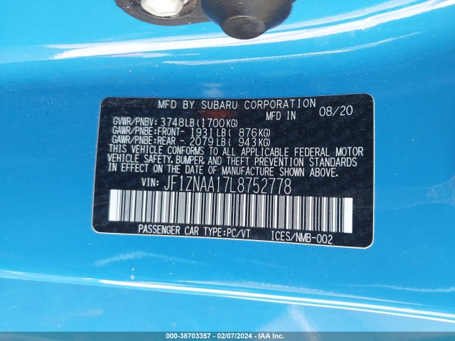 Toyota 86 2020 JF1ZNAA17L8752778 Image 9