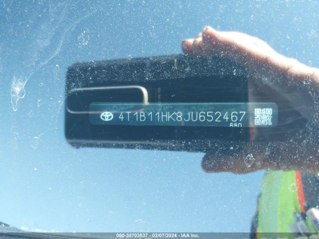4T1B11HK8JU652467 Toyota CAMRY SE