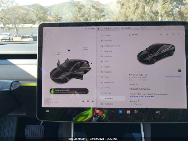 5YJ3E1EB0KF418044 Tesla Model 3 Long Range/performance