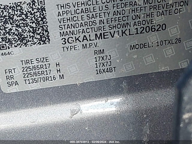 GMC Terrain Sle 2019 3GKALMEV1KL120620 Image 9