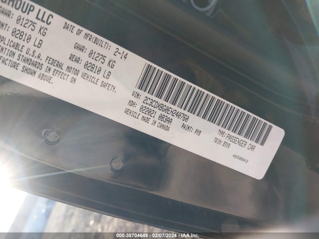 Dodge Charger Se 2014 2C3CDXBG0EH240760 Image 9