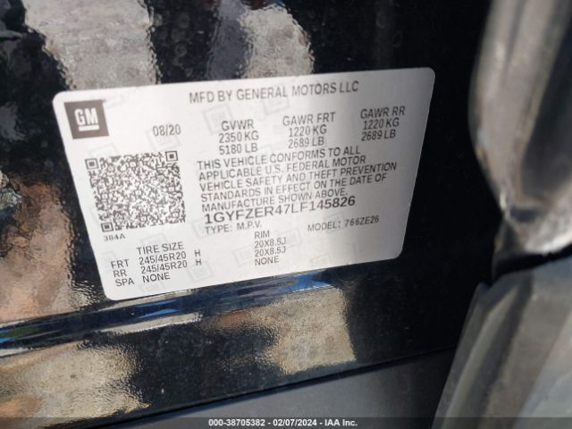 1GYFZER47LF145826 Cadillac Xt4 Fwd Sport