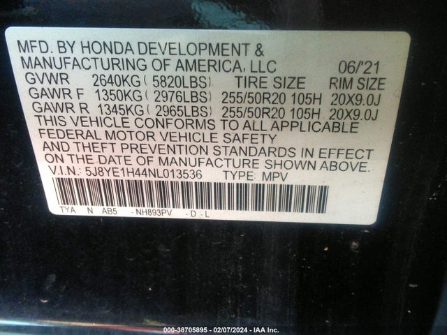 Acura Mdx Technology Package 2022 5J8YE1H44NL013536 Image 9