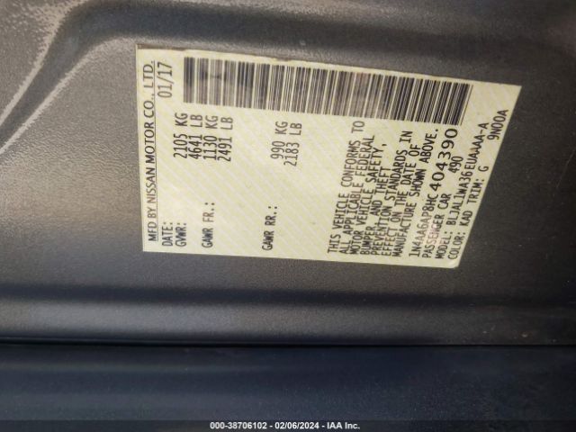 1N4AA6AP8HC404390 Nissan Maxima 3.5 Sr