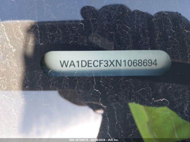 WA1DECF3XN1068694 Audi Q3 Premium 45 Tfsi S Line Quattro Tiptronic