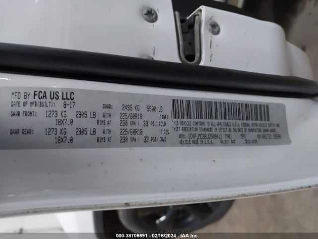 1C4PJMCB8JD509411 Jeep Cherokee Latitude 4x4
