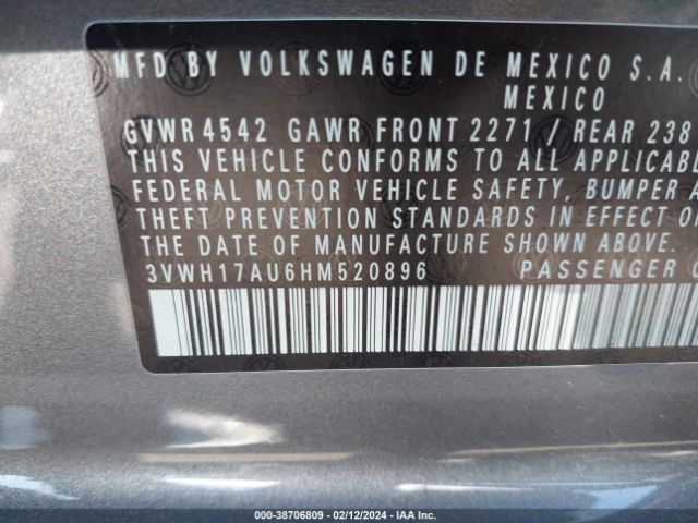 3VWH17AU6HM520896 Volkswagen Golf Alltrack Tsi S/tsi Se/tsi Sel