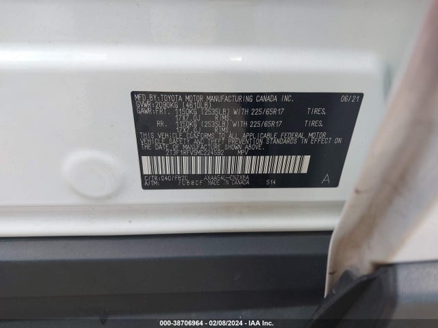 Toyota RAV4 LE 2021 2T3F1RFV5MC224592 Image 9
