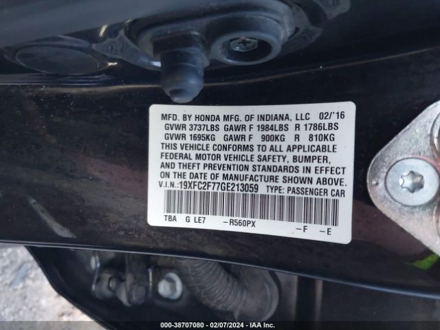 19XFC2F77GE213059 Honda CIVIC EX