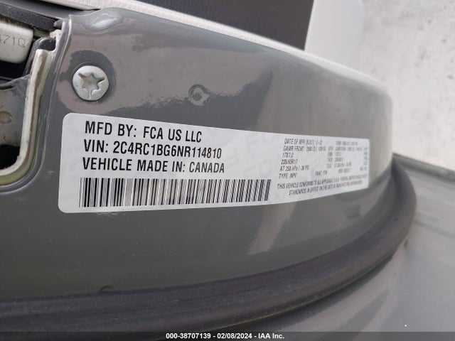 2C4RC1BG6NR114810 Chrysler Pacifica Touring L