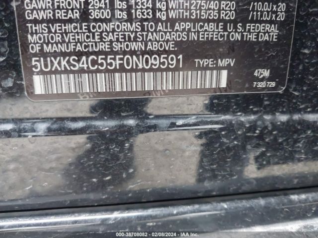5UXKS4C55F0N09591 BMW X5 Xdrive35d