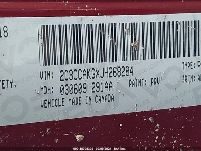 2C3CCAKGXJH268284 Chrysler 300 Limited Awd