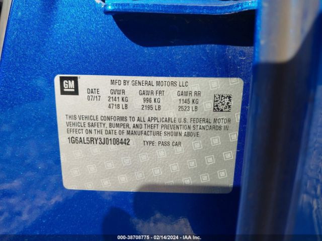 1G6AL5RY3J0108442 Cadillac ATS-V