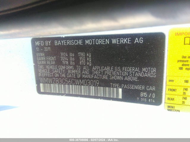 2012 MINI COOPER COUNTRYMAN WMWZB3C56CWM03019 Photo 8