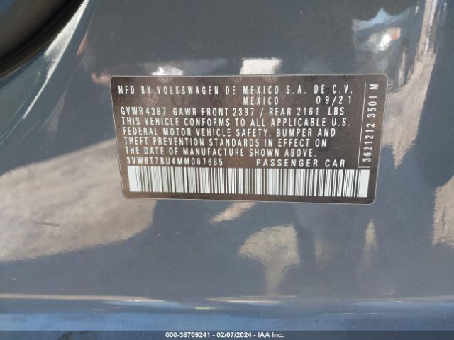 3VW6T7BU4MM087685 Volkswagen Jetta Gli 2.0t Autobahn/2.0t S