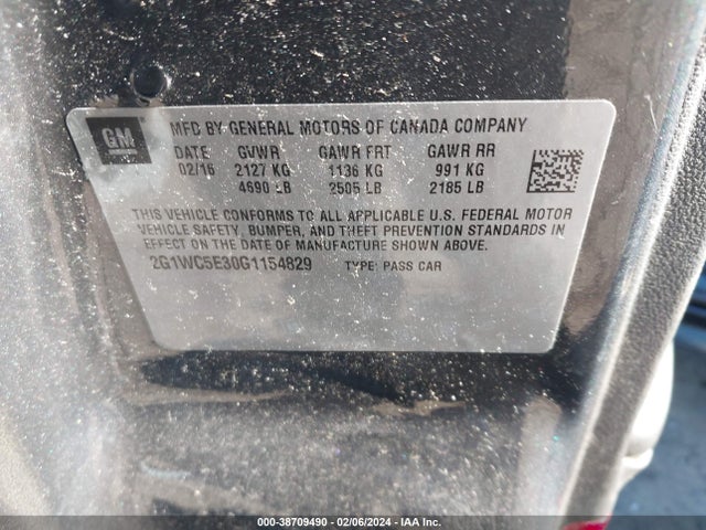 Chevrolet Impala Limited Ltz 2016 2G1WC5E30G1154829 Image 9