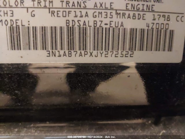 Nissan SENTRA S 2018 3N1AB7APXJY272522 Image 9