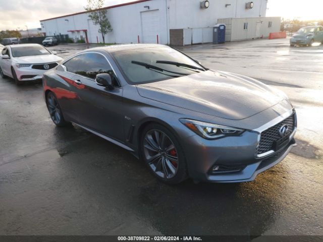 38709822 :رقم المزاد ، JN1FV7EK6JM530677 vin ، 2018 Infiniti Q60 3.0t Red Sport 400 مزاد بيع