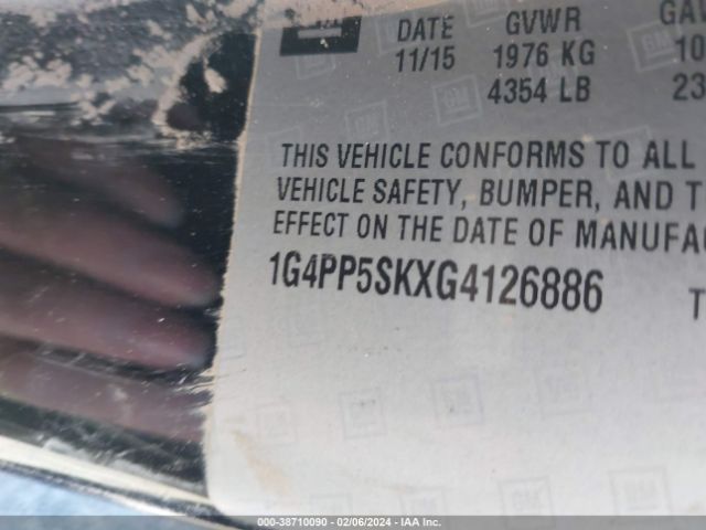 1G4PP5SKXG4126886 Buick Verano