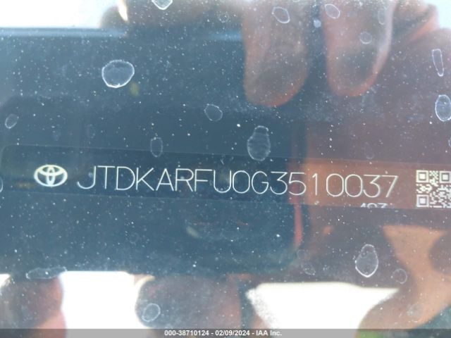 JTDKARFU0G3510037 Toyota Prius Three Touring