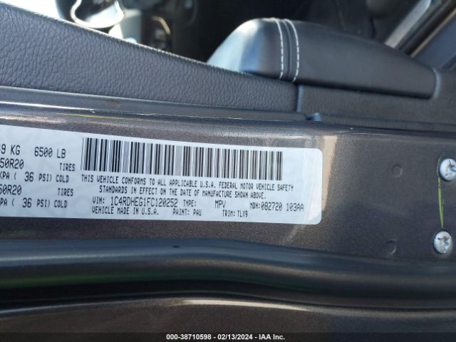 1C4RDHEG1FC120252 Dodge Durango Citadel