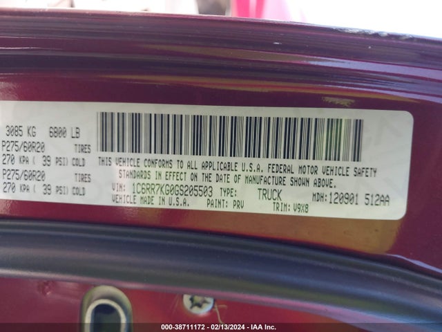 RAM 1500 Express 2016 1C6RR7KG0GS205503 Image 9
