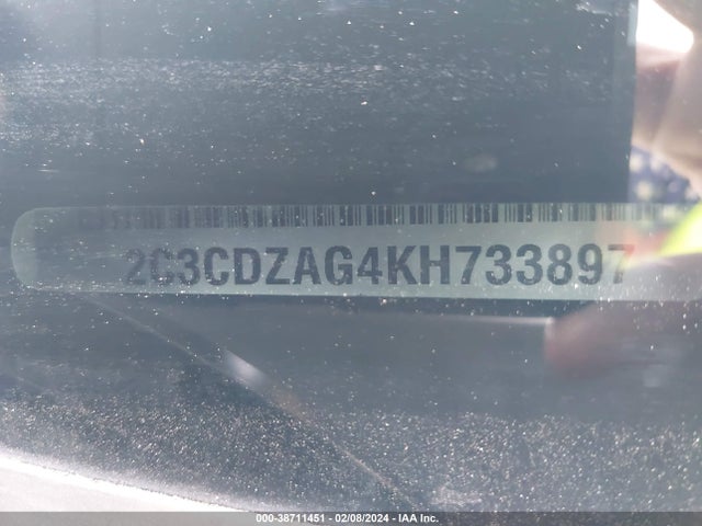 Dodge Challenger Sxt 2019 2C3CDZAG4KH733897 Image 9