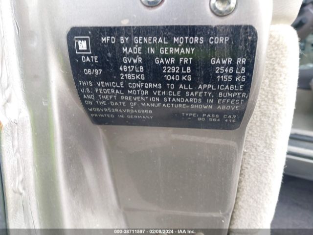 1997 CADILLAC CATERA W06VR52R4VR946868 Photo 8