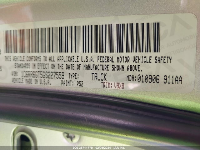 RAM 1500 Slt 2016 1C6RR6GT5GS227559 Image 9