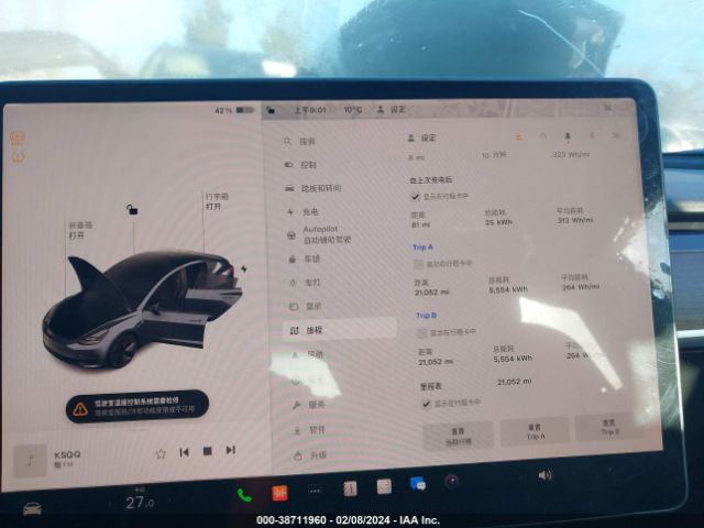 5YJ3E1EA5NF128118 Tesla Model 3 Rear-wheel Drive