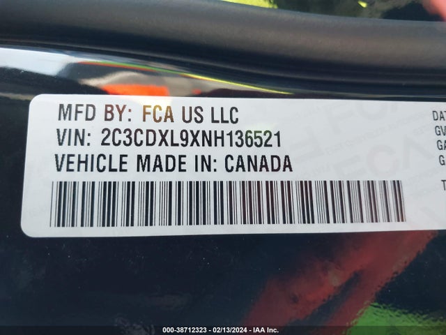Dodge Charger Srt Hellcat Widebody 2022 2C3CDXL9XNH136521 Image 9