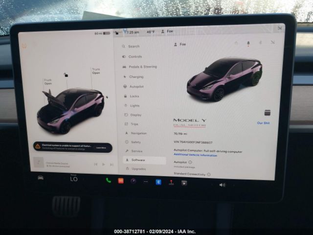 2022 TESLA MODEL Y 7SAYGDEF3NF388937 Photo 6