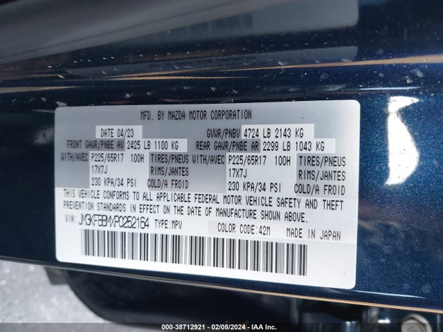 JM3KFBBMXP0252164 Mazda Cx-5 2.5 S Select