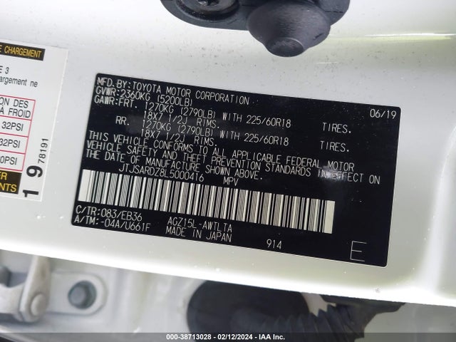 JTJSARDZ8L5000416 Lexus Nx 300 F Sport