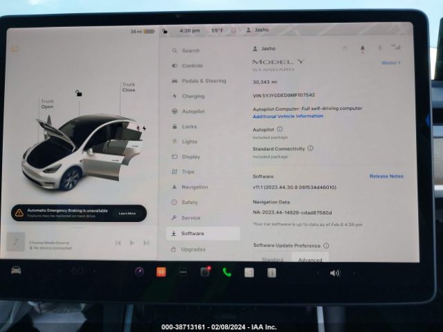 5YJYGDED9MF107542 Tesla Model Y Standard Range Rear-wheel Drive