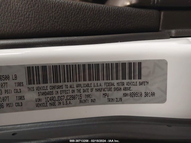 Dodge Durango Gt Awd 2018 1C4RDJDG7JC290715 Image 9
