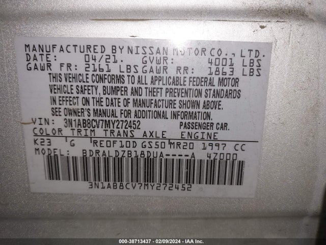 Nissan Sentra 2021 3N1AB8CV7MY272452 Image 23