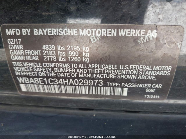 BMW 330e Iperformance 2017 WBA8E1C34HA029973 Image 8