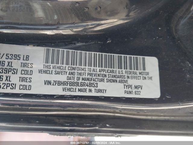 ZFBHRFBB9L6R48153 RAM Promaster City Slt