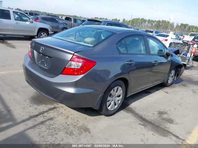 2012 HONDA CIVIC LX VIN: 19XFB2F57CE059979