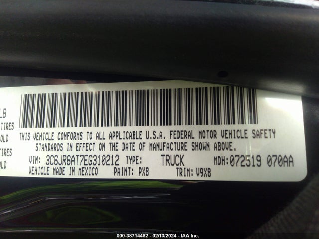 RAM 1500 Express 2014 3C6JR6AT7EG310212 Image 9