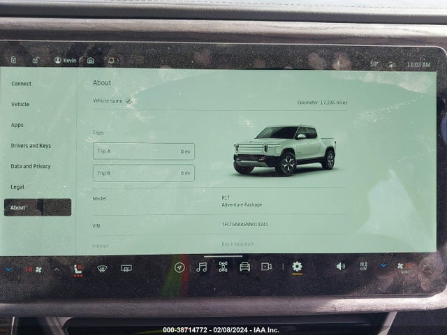 Rivian R1t Adventure 2022 7FCTGAAA5NN013241 Image 16