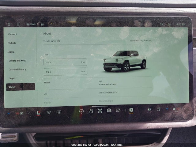 Rivian R1t Adventure 2022 7FCTGAAA5NN013241 Image 19