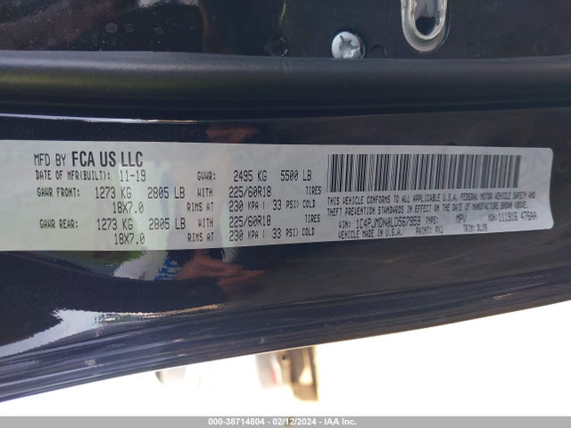 Jeep Cherokee Limited 4x4 2020 1C4PJMDN0LD567959 Image 9