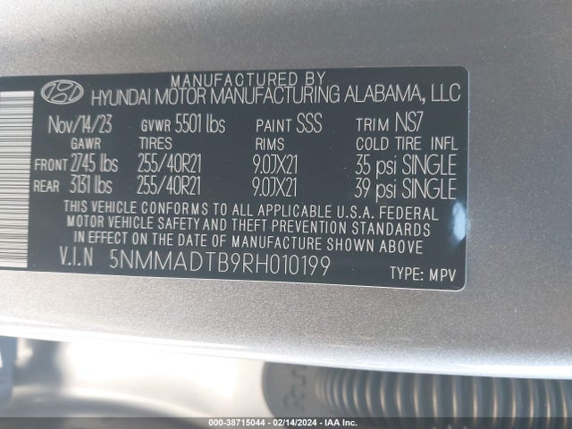 Genesis Gv70 2.5t Awd 2024 5NMMADTB9RH010199 Image 9