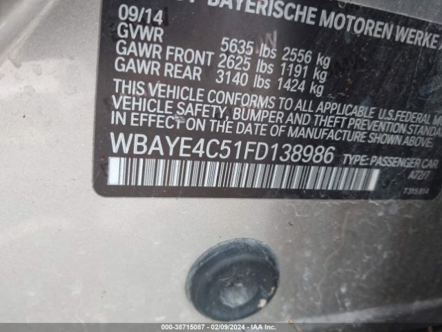WBAYE4C51FD138986 BMW 740LI