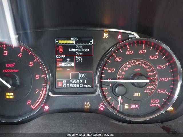 2015 Subaru Wrx Sti მანქანა იყიდება აუქციონზე, vin: JF1VA2L69F9814186, აუქციონის ნომერი: 38715294