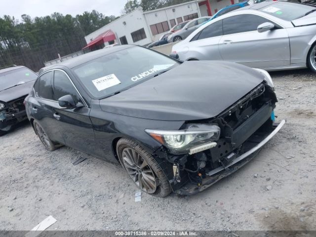 2022 Infiniti Q50 Luxe მანქანა იყიდება აუქციონზე, vin: JN1EV7BP9NM310743, აუქციონის ნომერი: 38715386